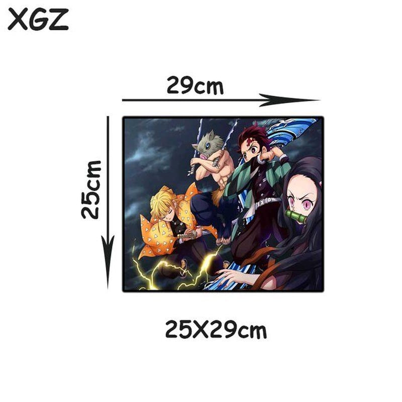 Demon Slayer Kimetsu No Yaiba Anime Game Large Mouse Pad Computer Game Player Desk Pad Rubber Non-Slip Keyboard Accessories