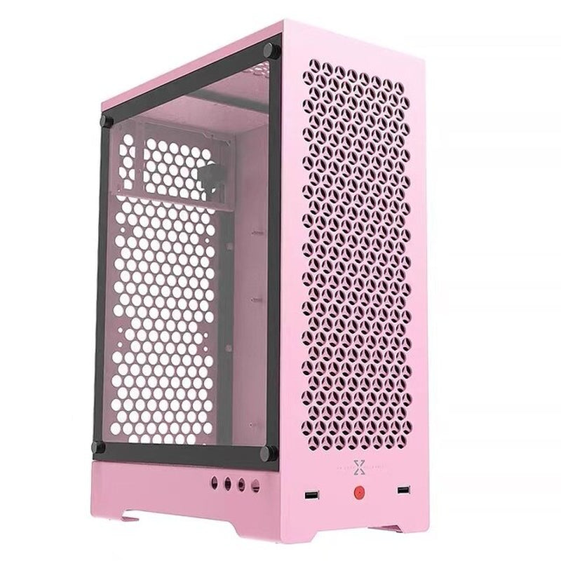 C1 MATX Computer Case Aluminum Alloy Chassis ATX Power Supply 240 Water Cooled Long Graphics Card Tempered Glass Side Panel