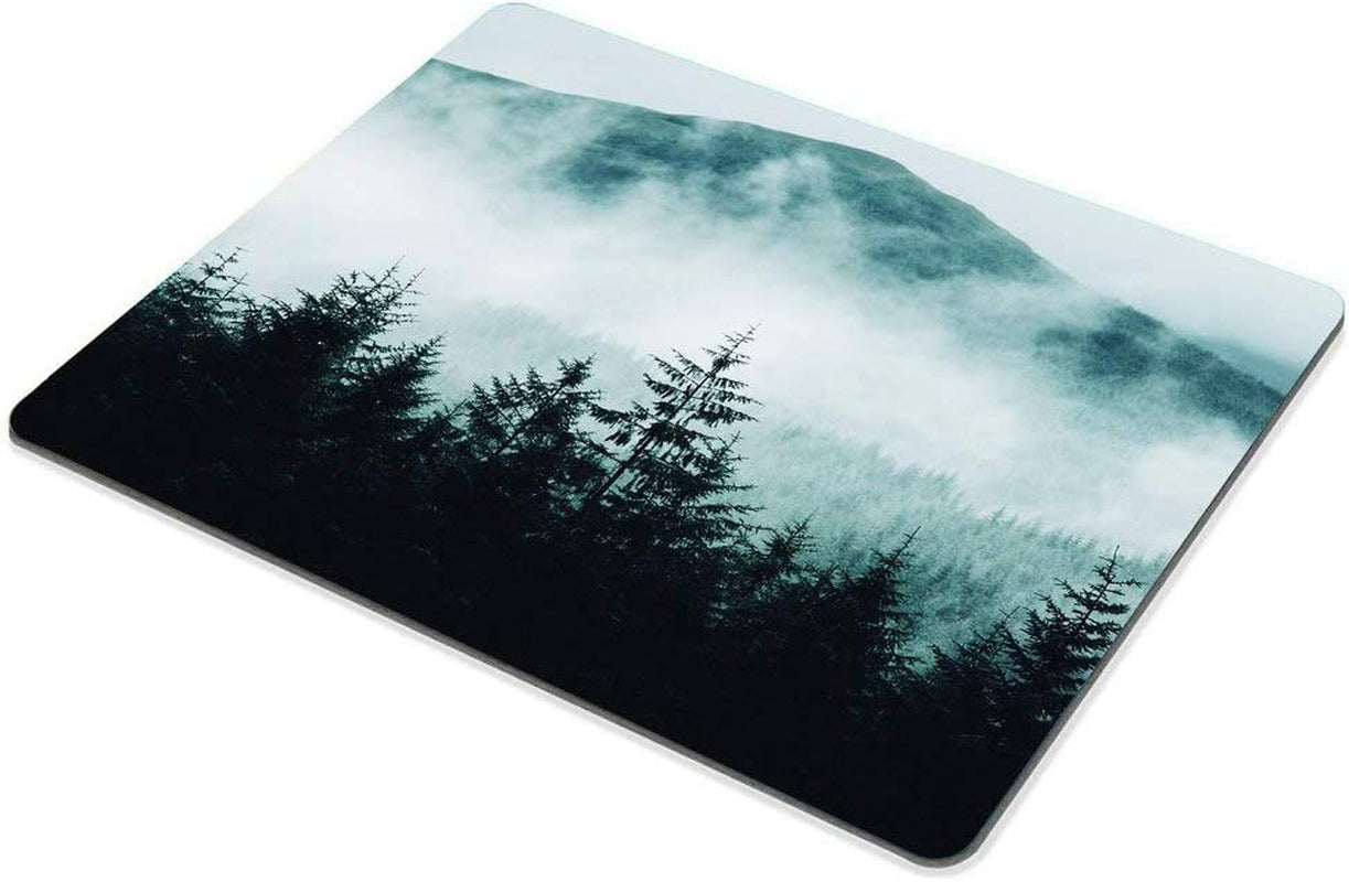 Gaming Mouse Pad Custom Misty with Mountains Mousepad Non-Slip Rubber Rectangle Mouse Pads for Computers Laptop 9.5 X 7.9 Inch (240Mmx200Mmx3Mm)