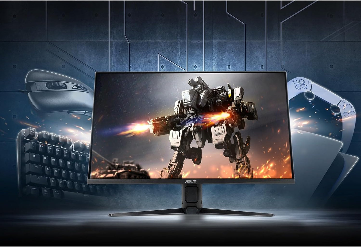 TUF Gaming 28” 4K 144HZ DSC HDMI 2.1, Monitor (VG28UQL1A) - UHD (3840 X 2160), Fast IPS, 1Ms, Extreme Low Motion Blur Sync, G-SYNC Compatible, Freesync Premium, Eye Care, DCI-P3 90%,BLACK