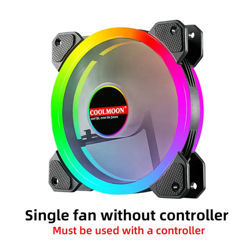 120Mm PC Computer Case Fan Cooling Cooler 6PIN Adjustable RGB Led 12Cm Mute Ventilador 5V DC ARGB Fans Adjust Speed Aura Sync