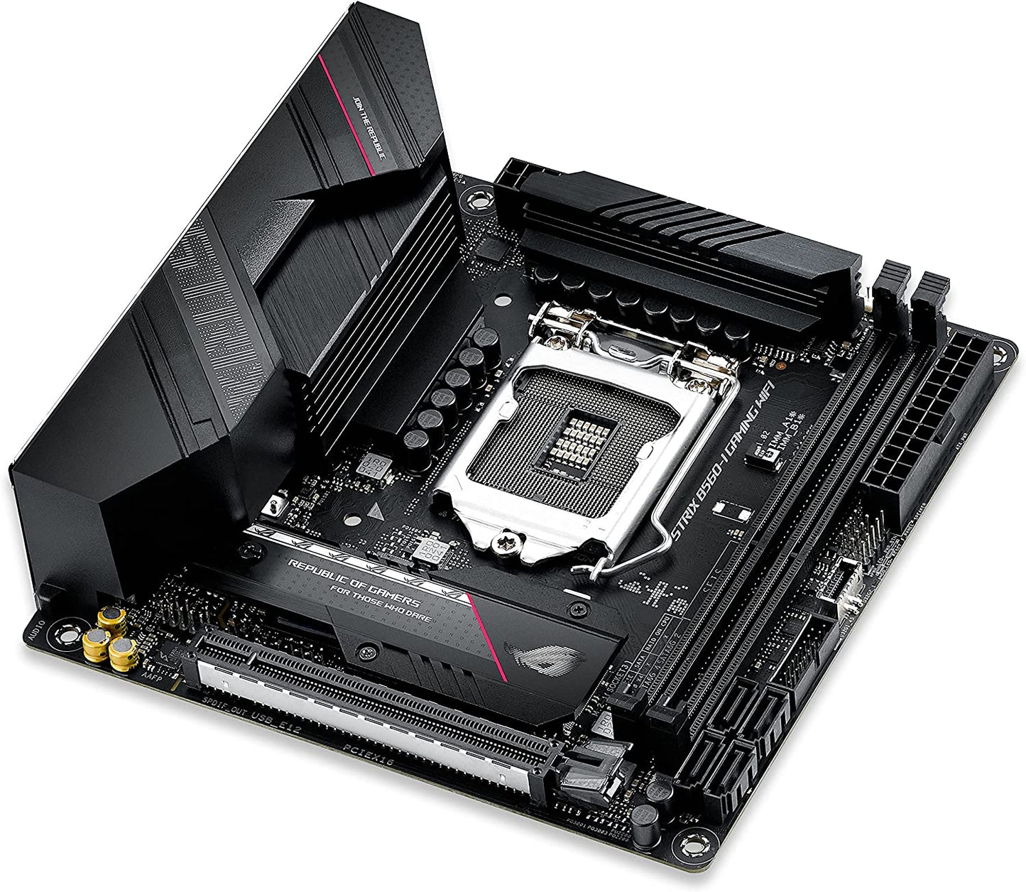 CUK ROG Strix B560-I Gaming Wifi Intel B560 LGA 1200 Wifi 6 Aura Sync RGB 130W Mini-Itx Motherboard - Bulk OEM Packaged
