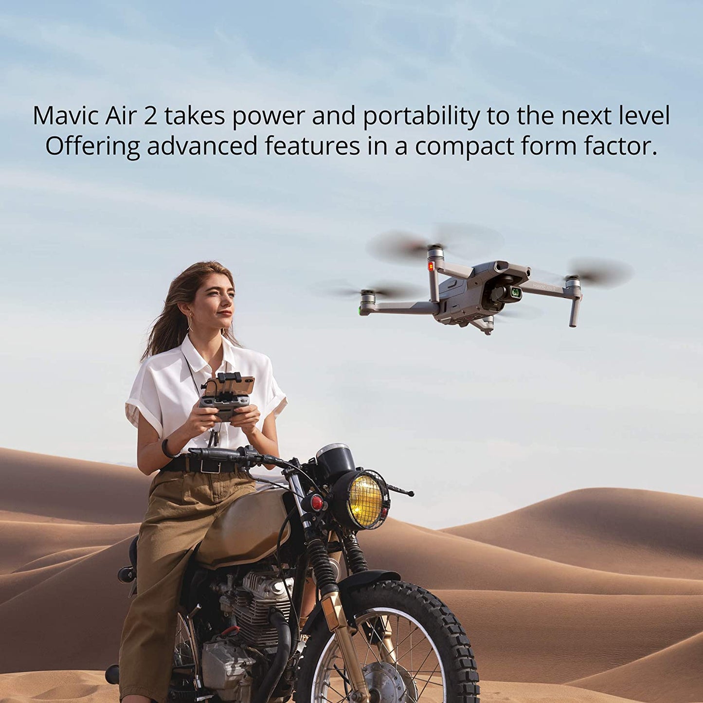 Mavic Air 2 Fly More Combo - Drone Quadcopter UAV with 48MP Camera 4K Video 8K Hyperlapse 1/2" CMOS Sensor 3-Axis Gimbal 34Min Flight Time Activetrack 3.0 Ocusync 2.0, Gray