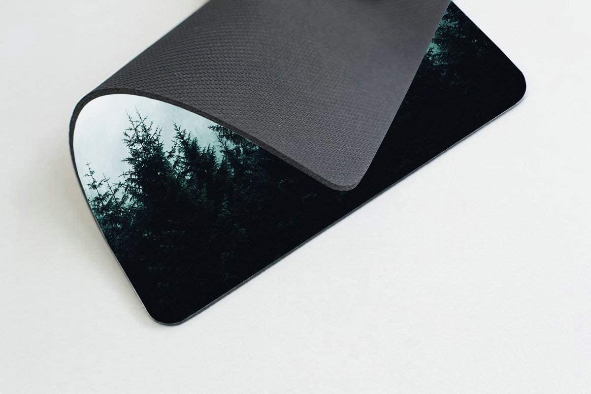 Gaming Mouse Pad Custom Misty with Mountains Mousepad Non-Slip Rubber Rectangle Mouse Pads for Computers Laptop 9.5 X 7.9 Inch (240Mmx200Mmx3Mm)