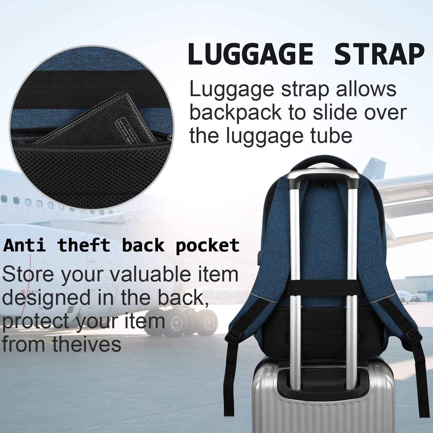 Laptop Backpack,Business Travel anti Theft Slim Durable Laptops Backpa – FM Computers