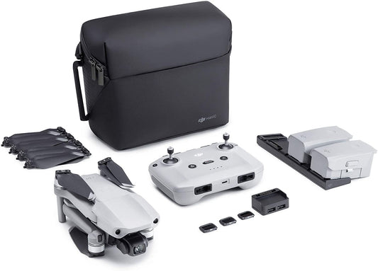 Mavic Air 2 Fly More Combo - Drone Quadcopter UAV with 48MP Camera 4K Video 8K Hyperlapse 1/2" CMOS Sensor 3-Axis Gimbal 34Min Flight Time Activetrack 3.0 Ocusync 2.0, Gray