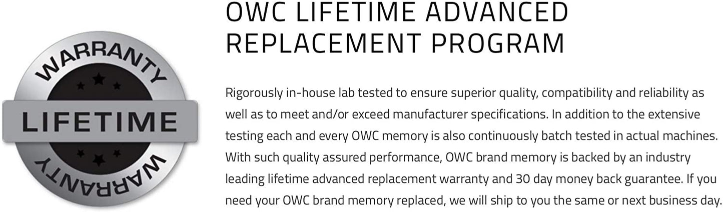 OWC 4.0GB (2X 2GB) 1333Mhz 204-Pin DDR3 SO-DIMM PC3-10600 CL9 Memory Upgrade Kit, (OWC1333DDR3S04S)