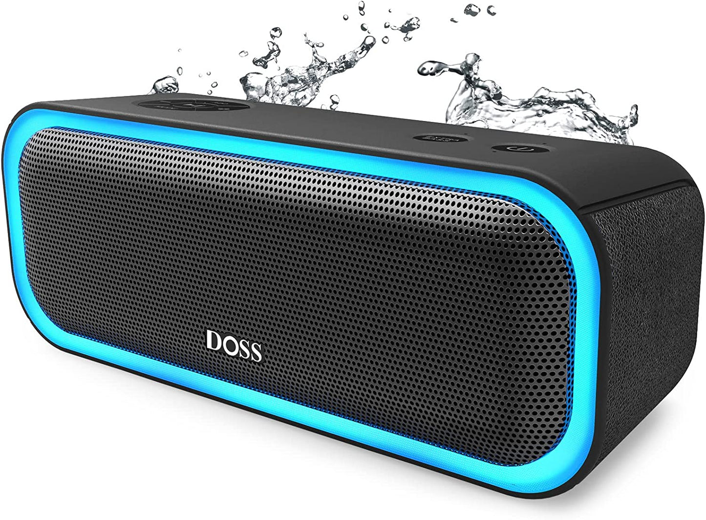 Soundbox Pro Bluetooth Speaker with 20W Stereo Sound, Active Extra Bass, IPX6 Waterproof, Bluetooth 5.0, TWS Pairing, Multi-Colors Lights, 20 Hrs Playtime, Speaker for Beach, Outdoor(Upgraded)
